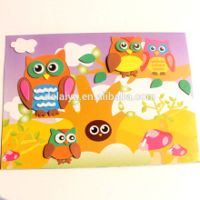 Educational toys EVA foam puzzle sticker kit for night owl